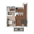 1 BD / 1 BA – 500 SF