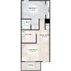 1 Bedroom Floor Plan