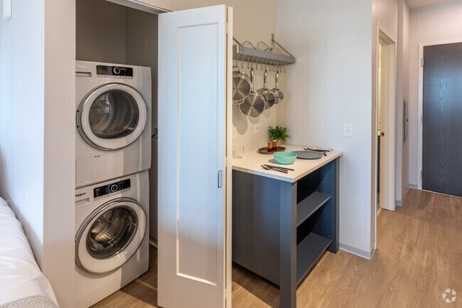 Studio, 1BA, Model - 398SF - HERE Minneapolis Apartments