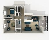 2BR/1.5BA