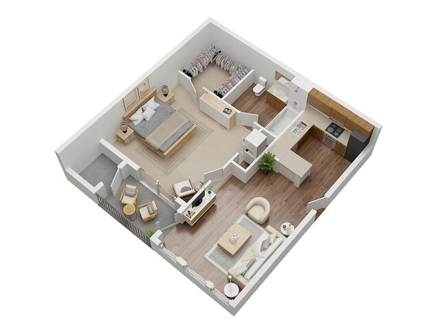 1 Bed - 1 Bath - 595 Sq. Ft. - Walker
