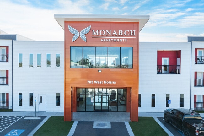 Monarch Main Entrance - Monarch Apartments