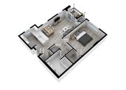 1 Bedroom Apartment | The Warrington Place