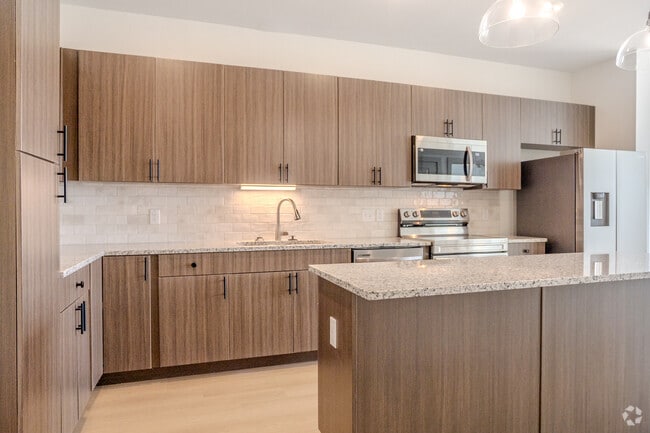 1HAB, 1BA - 687 ft² - Cocina Bluebonnet 1 - Meridian at Wylie - 55+ Affordable Apartments