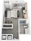 Art Deco 481 sq ft