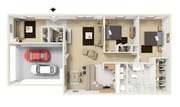 Princeton II 3D Furnished