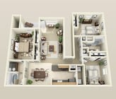 3BR/2BA