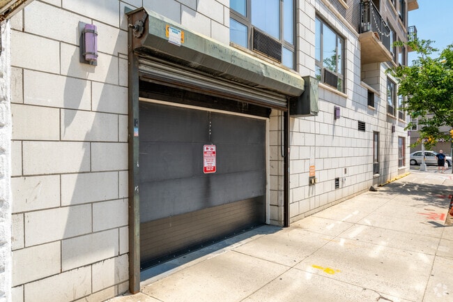 Exo Astoria parking garage entrance