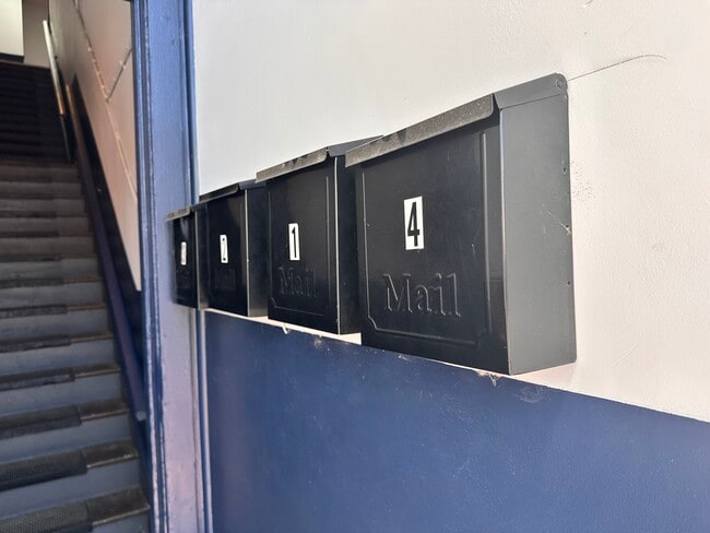 Separate, clearly labeled mailboxes.