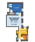 1BR/1BA