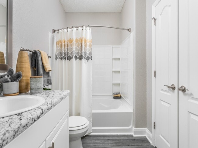 Upgraded Bathroom with Granite Countertops