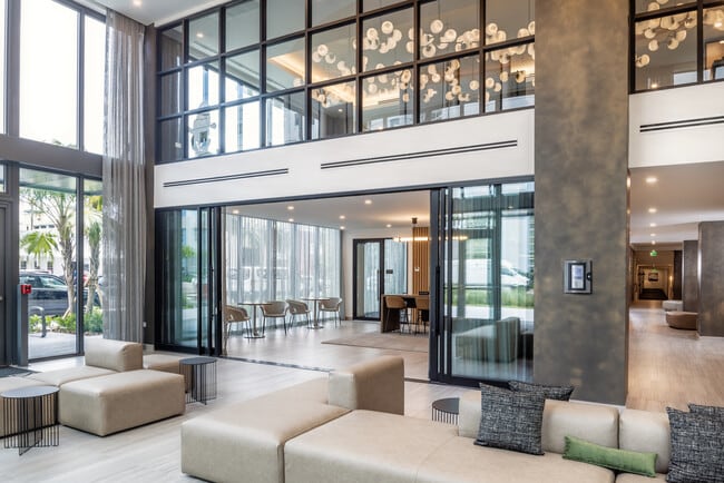 Lobby and leasing area