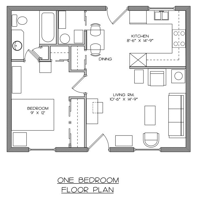 One Bedroom Unit - Sontra Evansville Apartments