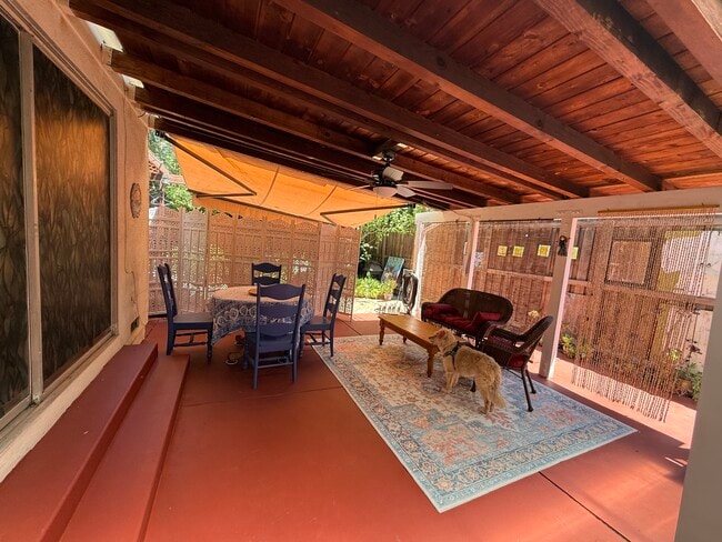 300 sq ft semi private patio - 21313 San Miguel St Unit Turiya Mandir