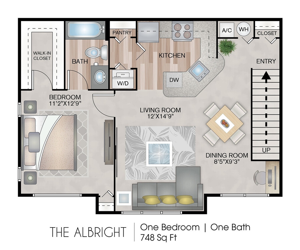 748 Square Feet - The Albright