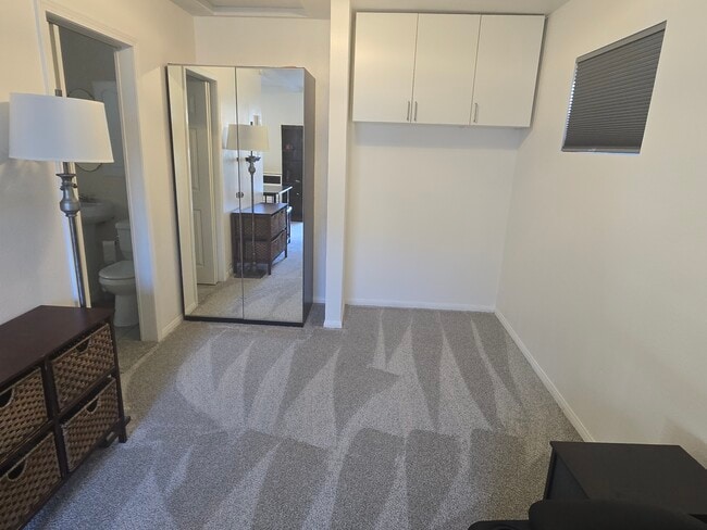 Lots of storage. Room for a double or ten bed.