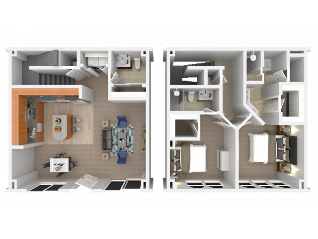 Caravella D - 2 Bedroom 2 and a half bath - Caravella D
