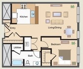 1BR/1BA