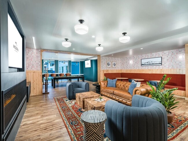 Enjoy endless fun in the lounge with board games, foosball, and a sleek wet bar.