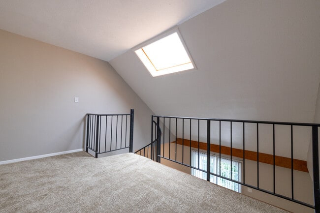 Loft space in the One Bedroom with Loft Apartment at Woodbridge Bloomington