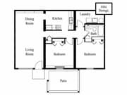 2 Bed 1 Bath