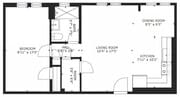 1 Bd Floorplan