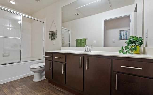 Luxurious Bathrooms with Large Showers - Mountainside Apartments