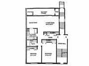2BR, 1BA (995sqft) - Floorplan