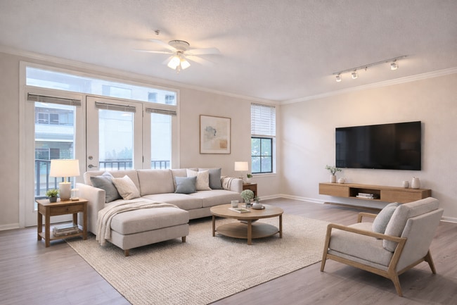 Building Photo - Spacious, bright 1x1 768 square feet! New flooring throughout, full size washer/dryer & balconette!