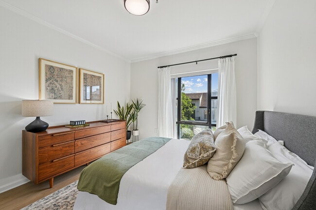 Spacious and bright bedroom