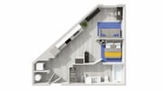S1: Studio | 1BA | 431 SF