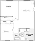 2BR/1BA