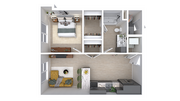 Zephyr | 1 Bed, 1 Bath - 643 sqft.