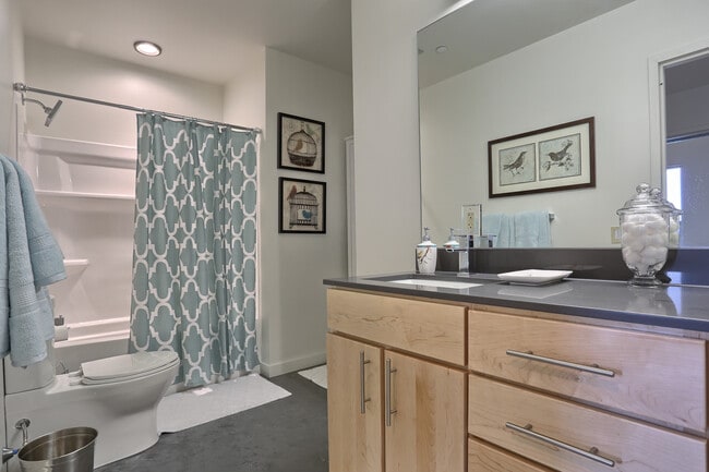 1BR, 1BA - 1,008SF - Bathroom - The 1500 Condominium