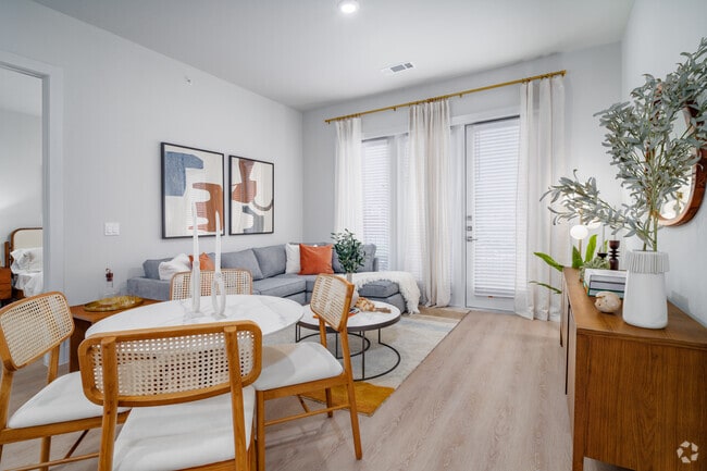 2BR, 2BA - 1106SF - Living Room - Caroline at Brooks