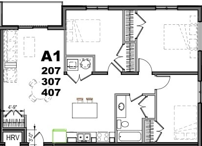 Photo - Apartment for Rent Unité 1