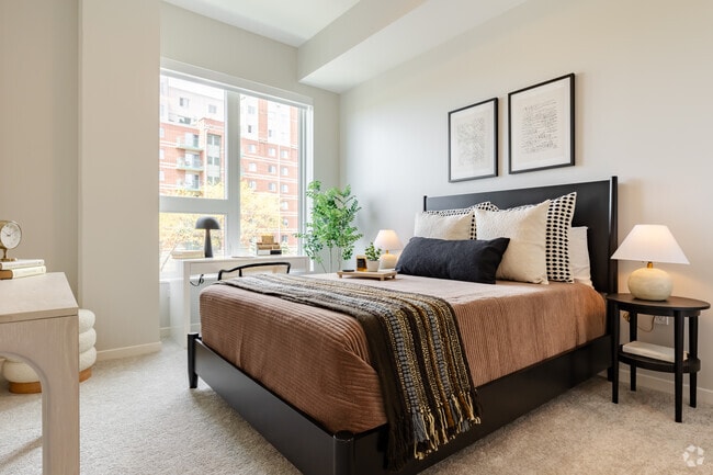 1BR, 1BA - 707SF - Dormitorio - Vyne on Haven