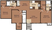 C1 floor plan Ten Pines at Summerwood