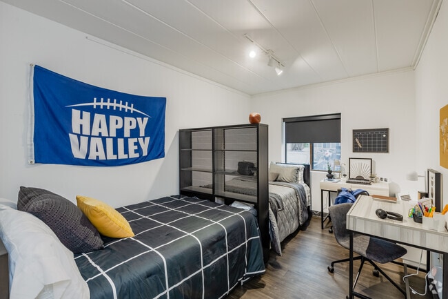 2BR, 1BA - 713SF -Bedroom