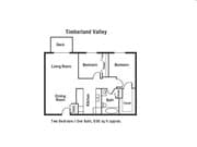 2BR/1BA