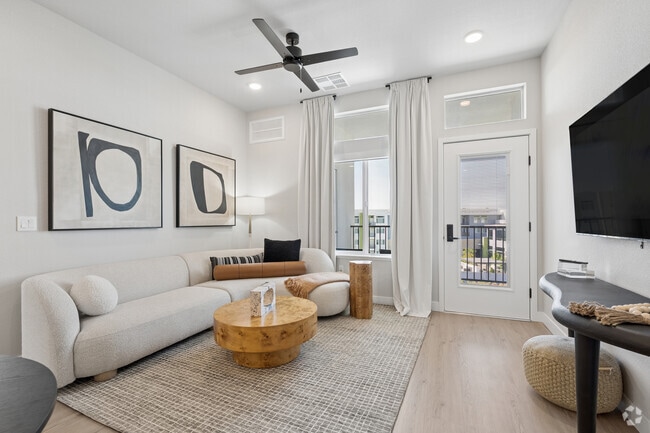 B3 - 2BR, 2BA - 1,187SF - Living Room - Amara Luxury Apartments