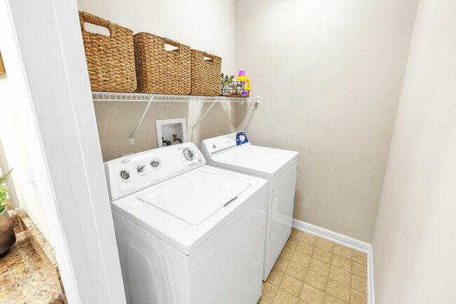 Enjoy the convenience of an in-unit washer and dryer for easy laundry days at Eagles West Apartments.