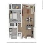 A2: 1bed 1bath