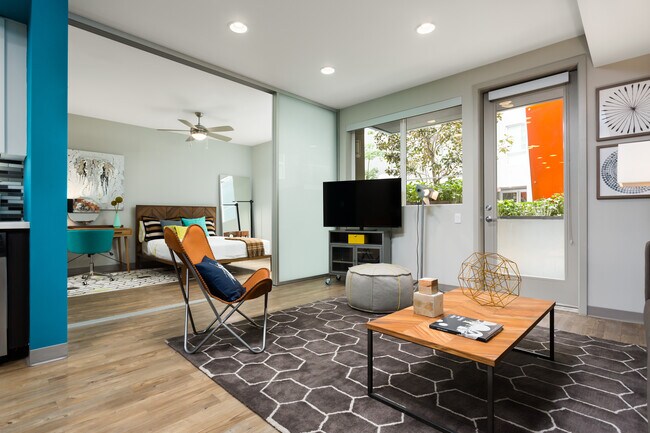 One bedroom living room