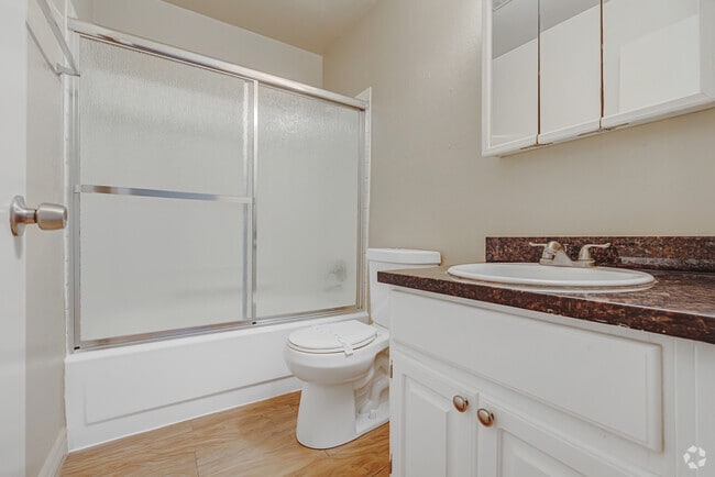 1BD, 1BA 625SF Bathroom
