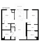 B12G2 floor plan Addison