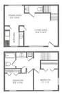 Two Bedroom One and Half Bath The Avery