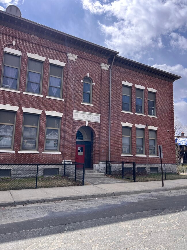 Driggs school one block away