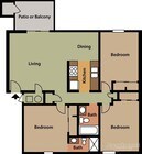 3BR/2BA