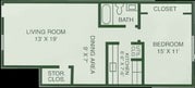1HAB/1BA